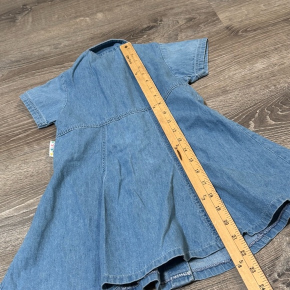 Vintage Disney Minnie Mickey Mouse Jumper Dress Denim Embroidered Vintage M 5 6 - Picture 6 of 8